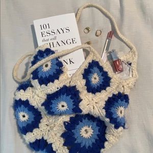 evil eye crochet bag
